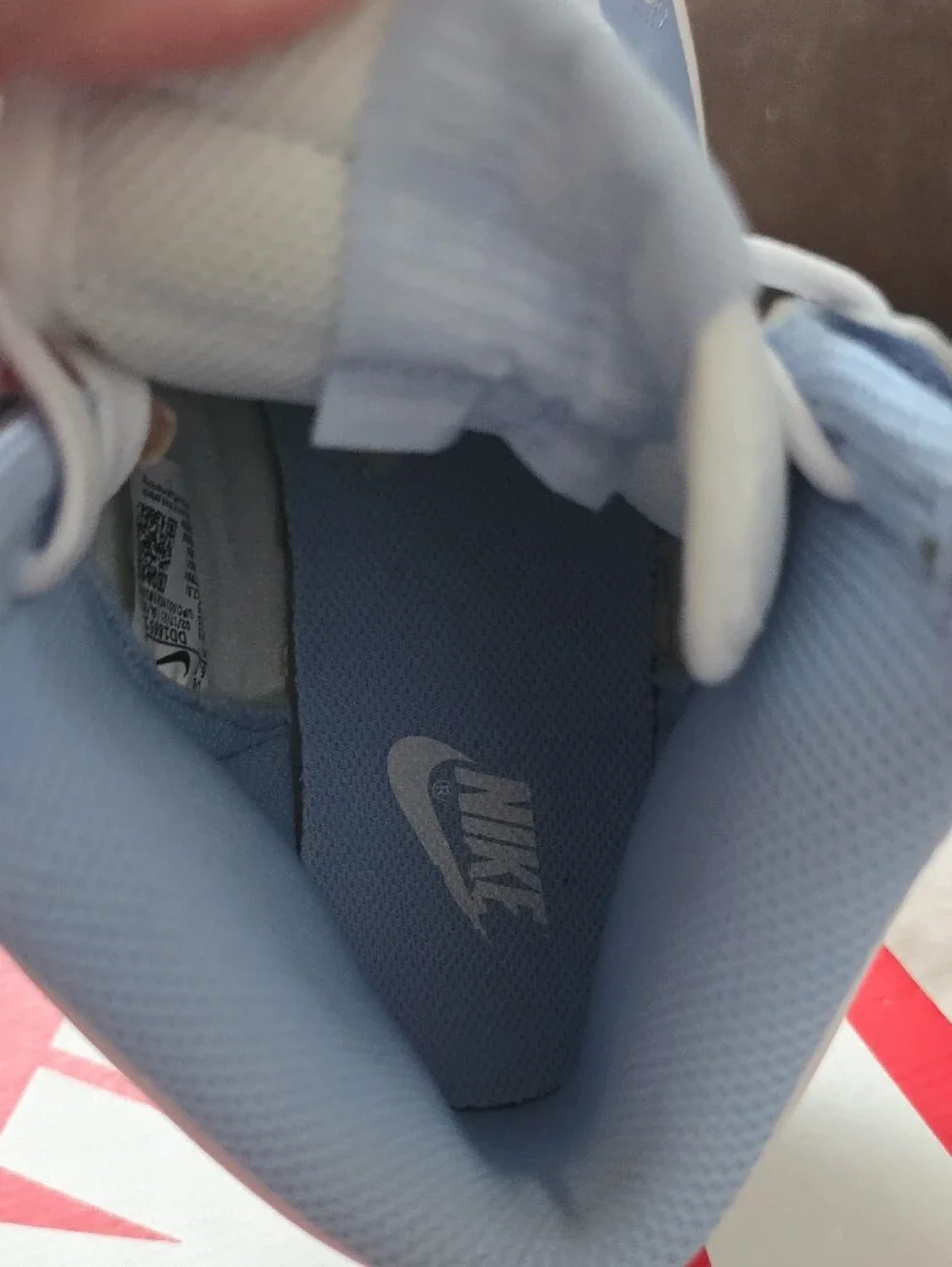 Nike Women's High-Top Sneakers in Light Blue and White